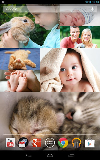 اسکرین شات 1 برنامه Photo Wall FX Live Wallpaper