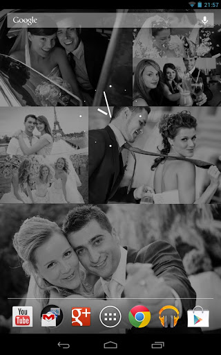 اسکرین شات 2 برنامه Photo Wall FX Live Wallpaper