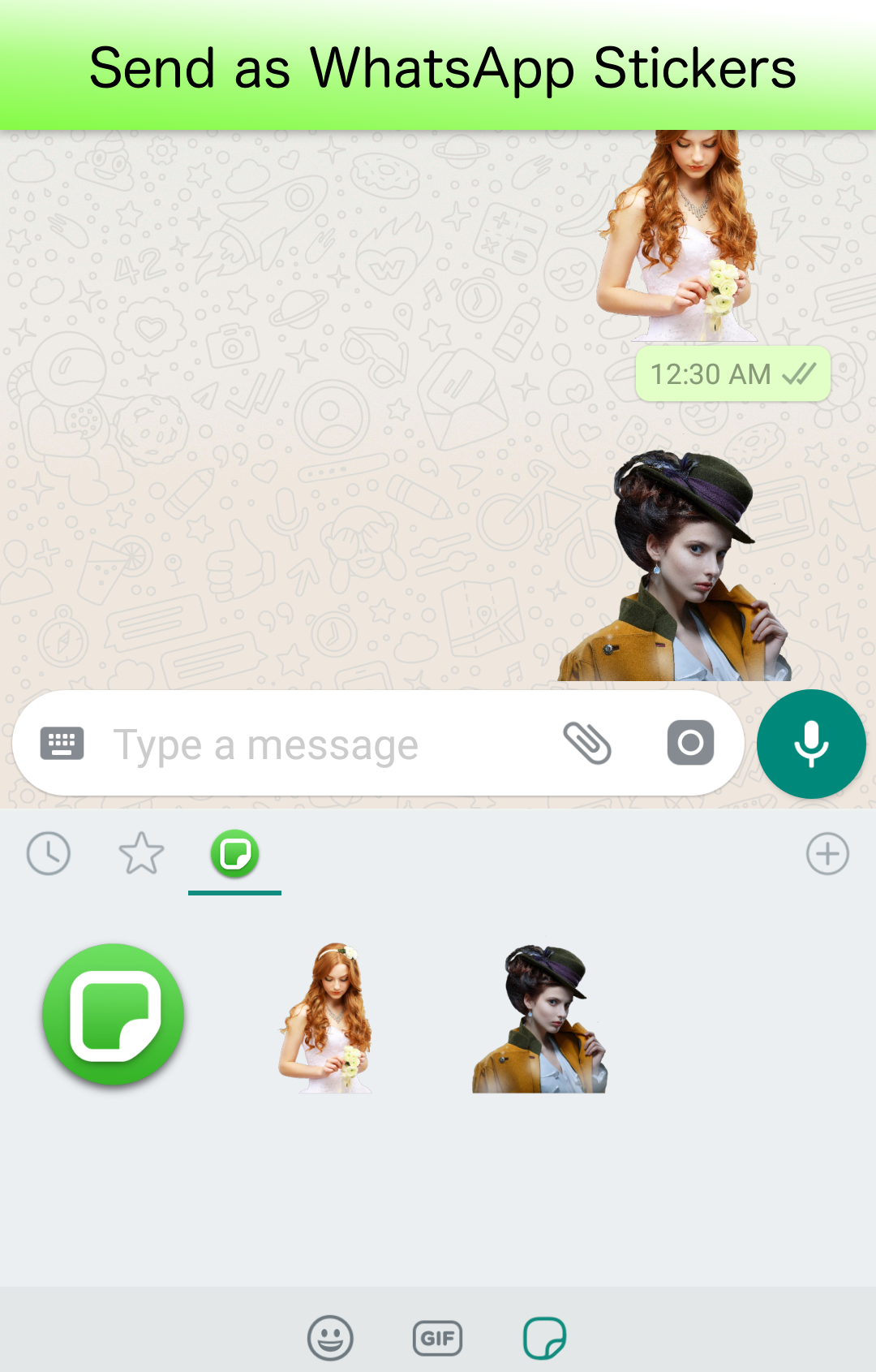 اسکرین شات 2 برنامه Personal Stickers