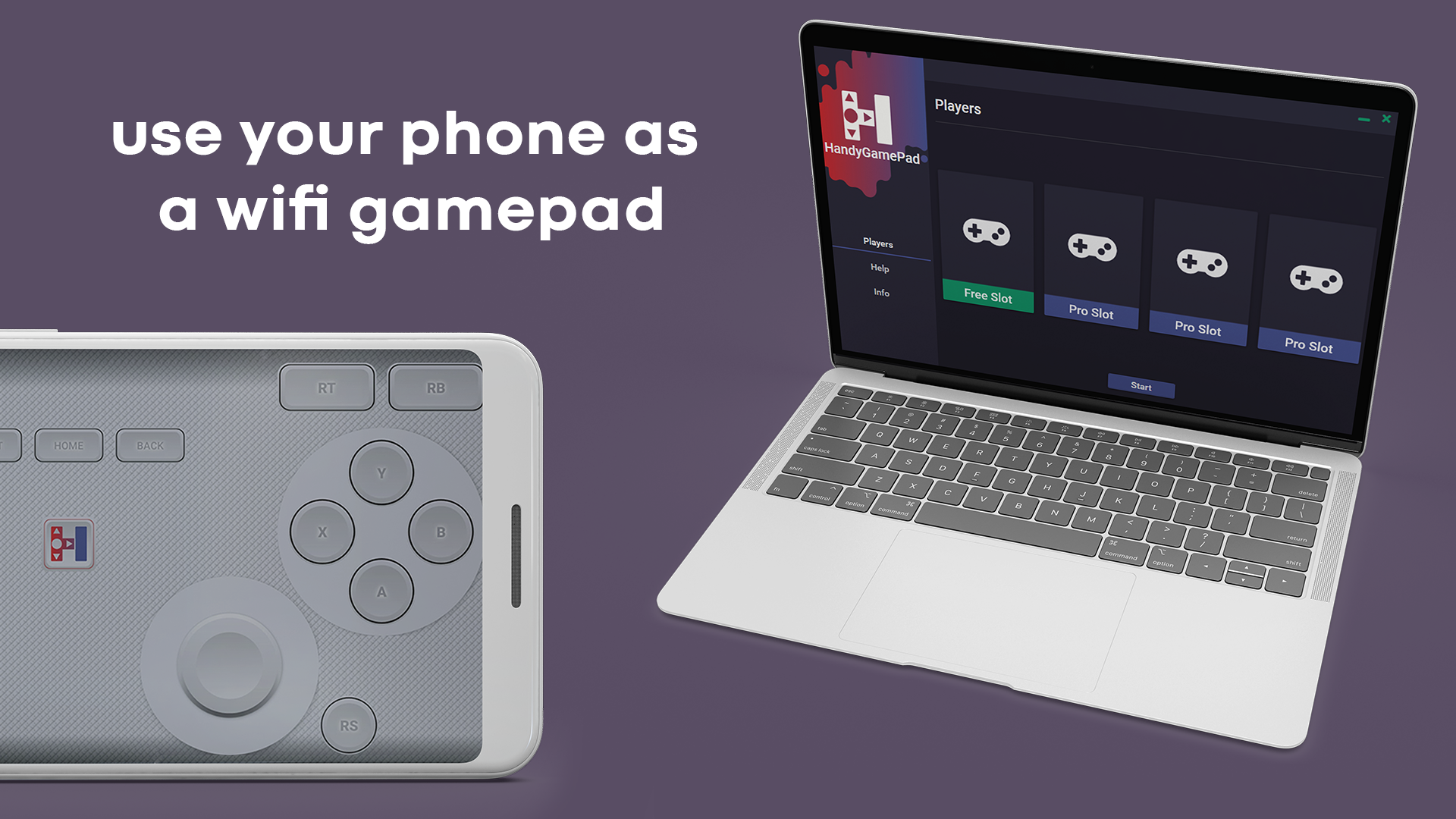 اسکرین شات 1 برنامه HandyGamePad