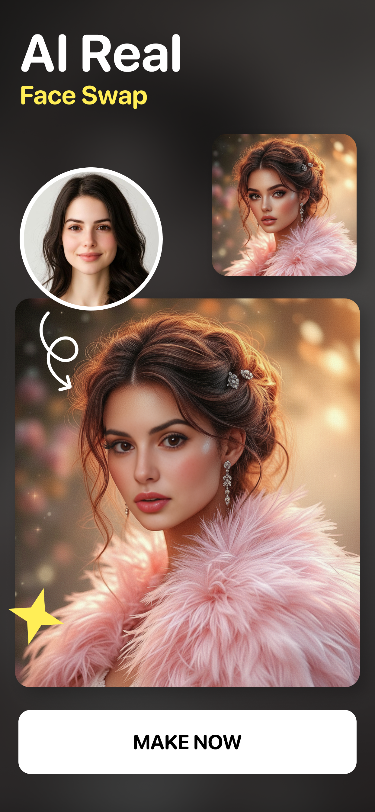 اسکرین شات 1 برنامه Face Swap Magic: AI Avatars