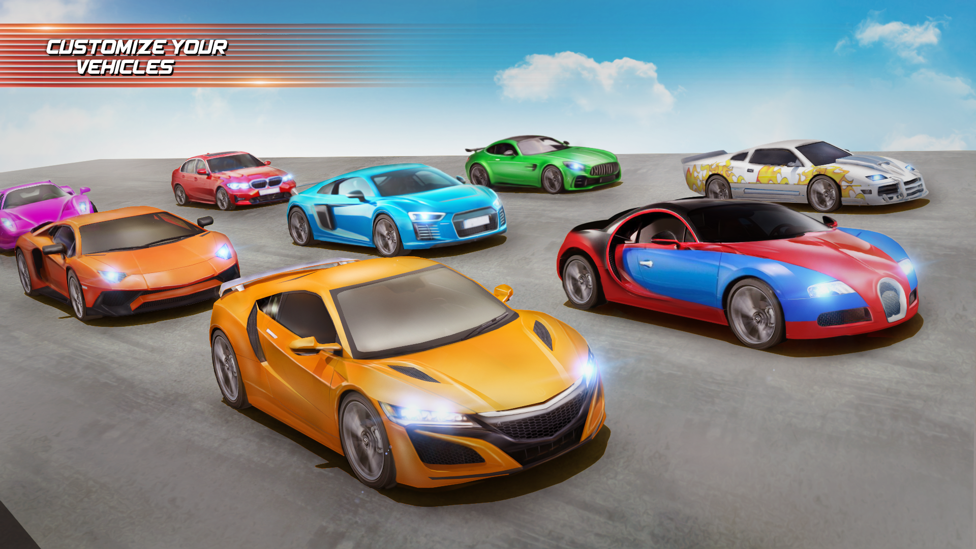 اسکرین شات 4 بازی Mega Ramp Car Racing Master 3D