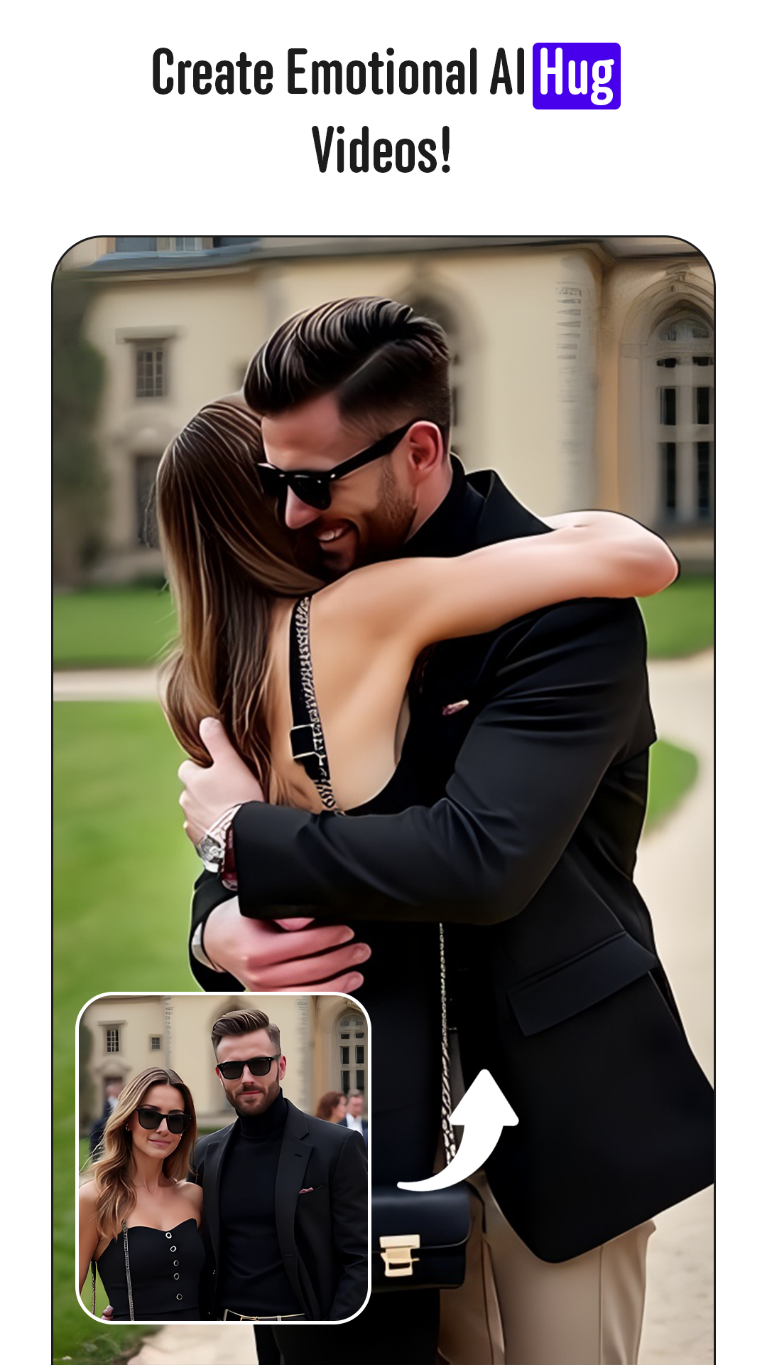 اسکرین شات 2 برنامه AI Video Generator: kiss & Hug