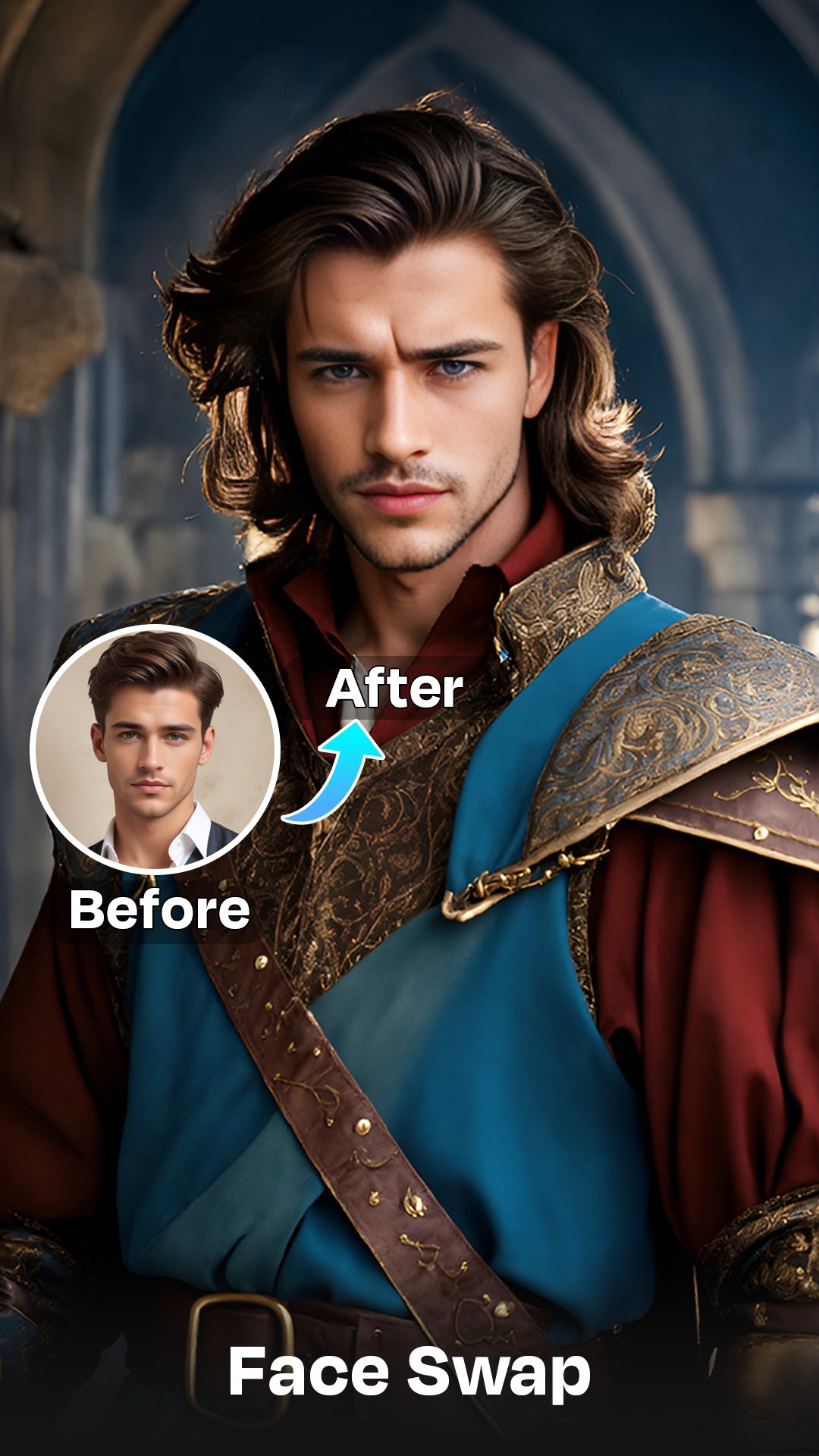 اسکرین شات 2 برنامه FaceSwap & AI Photo Enhancer