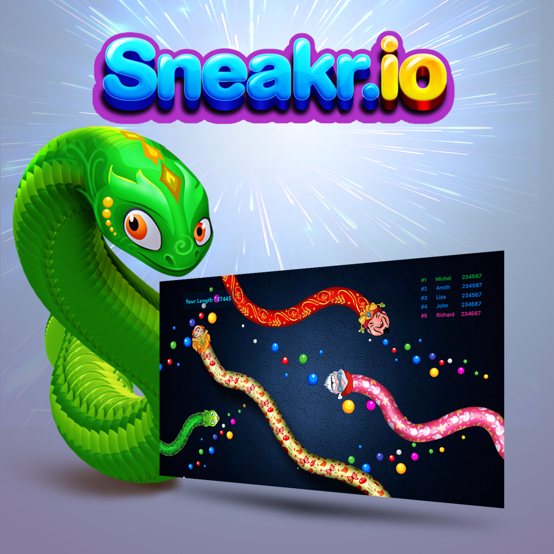اسکرین شات 7 بازی Sneak.io - Snake Game