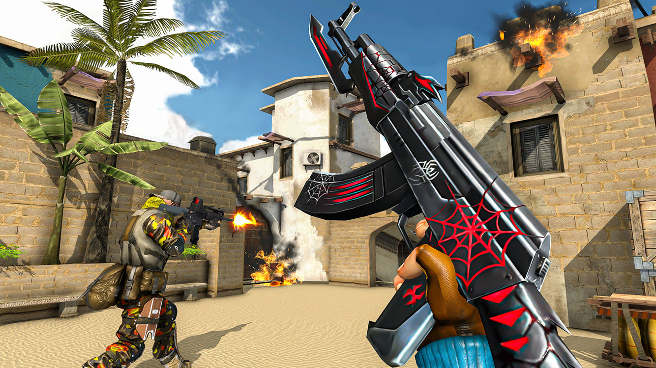 اسکرین شات 1 برنامه Fps Shooting Attack: Gun Games