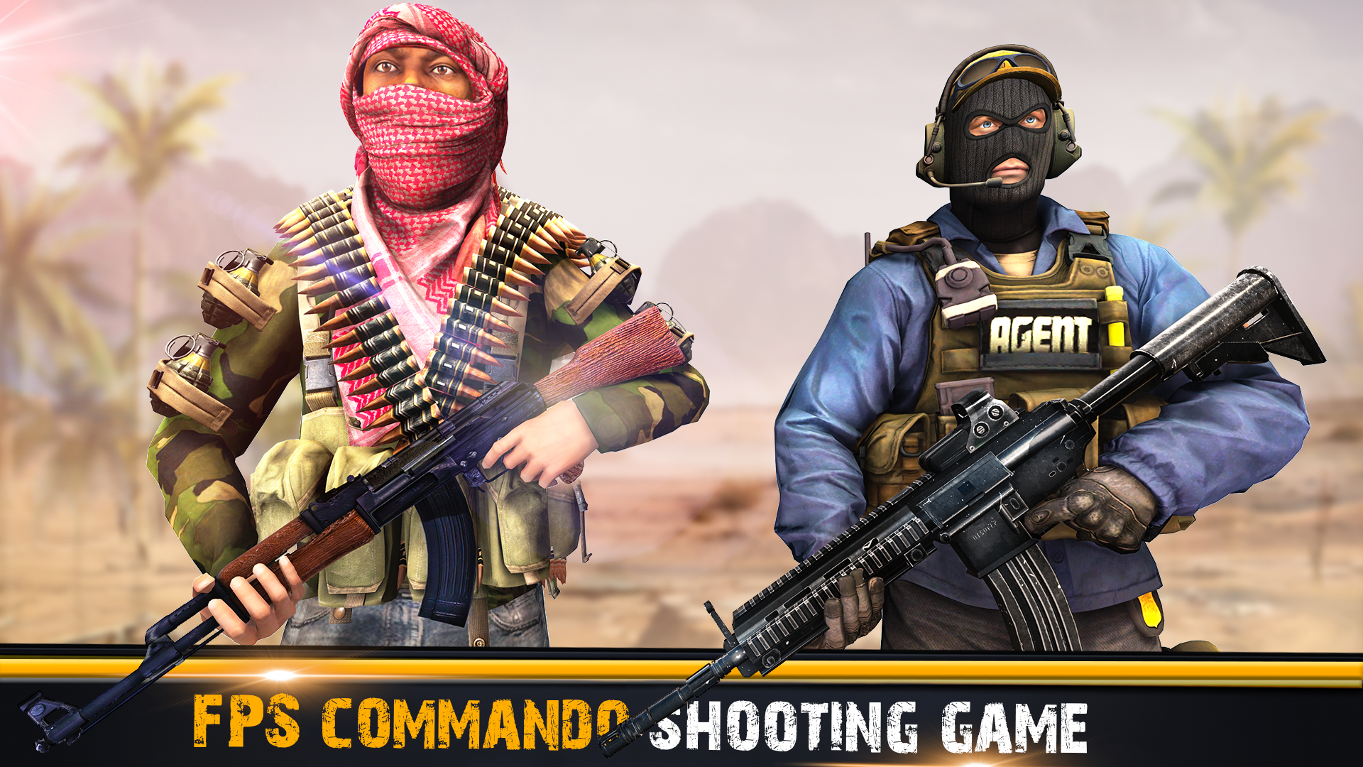 اسکرین شات 1 بازی Gun Games 3D: Banduk Wala Game