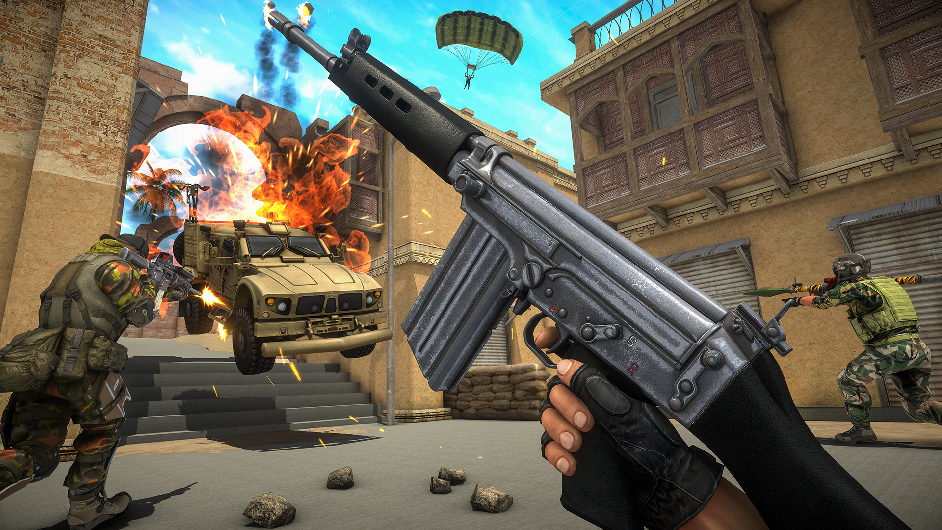 اسکرین شات 5 بازی Gun Games 3D: Banduk Wala Game