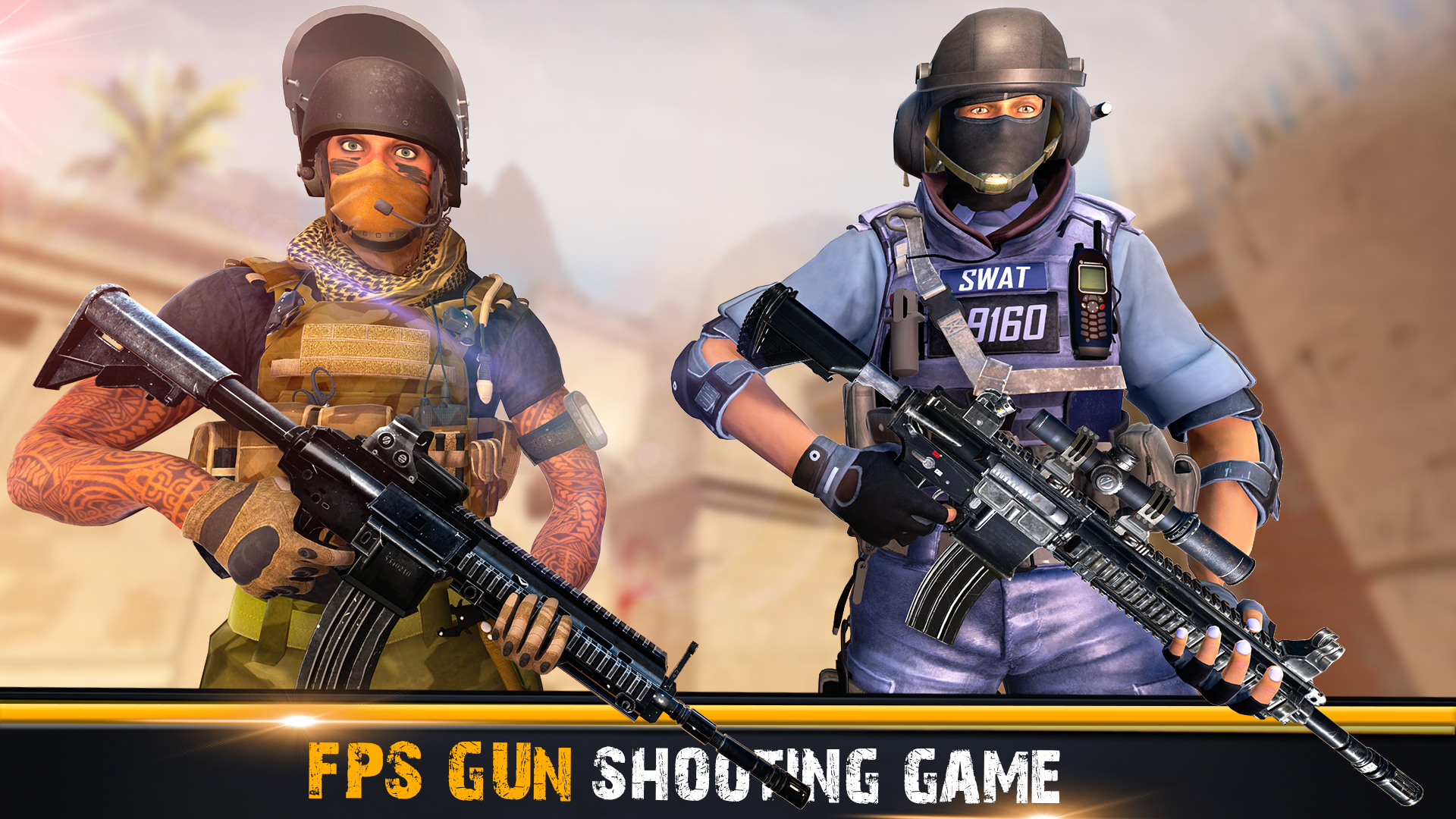 اسکرین شات 1 برنامه FPS Shooting Offline Gun Games