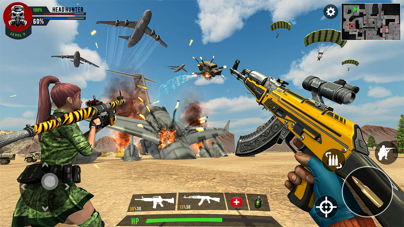اسکرین شات 6 برنامه FPS Shooting Offline Gun Games