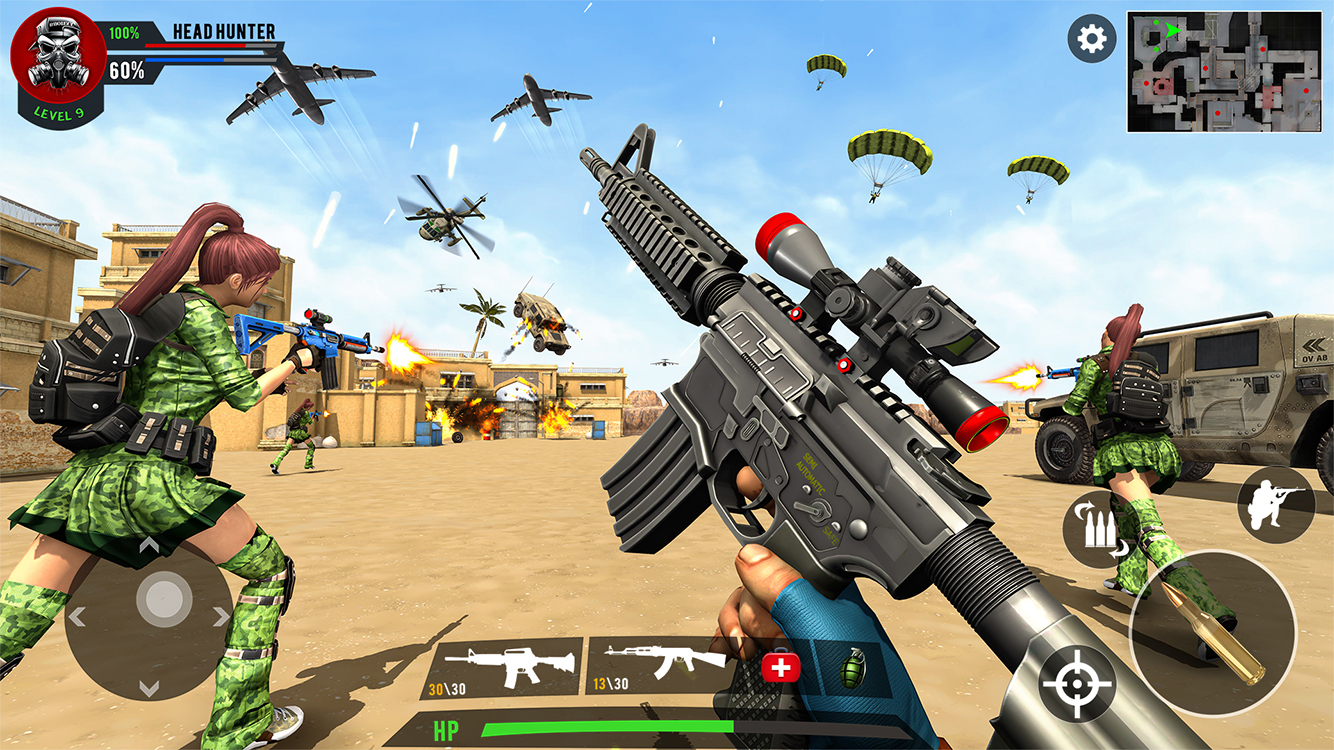 اسکرین شات 2 برنامه FPS Shooting Offline Gun Games