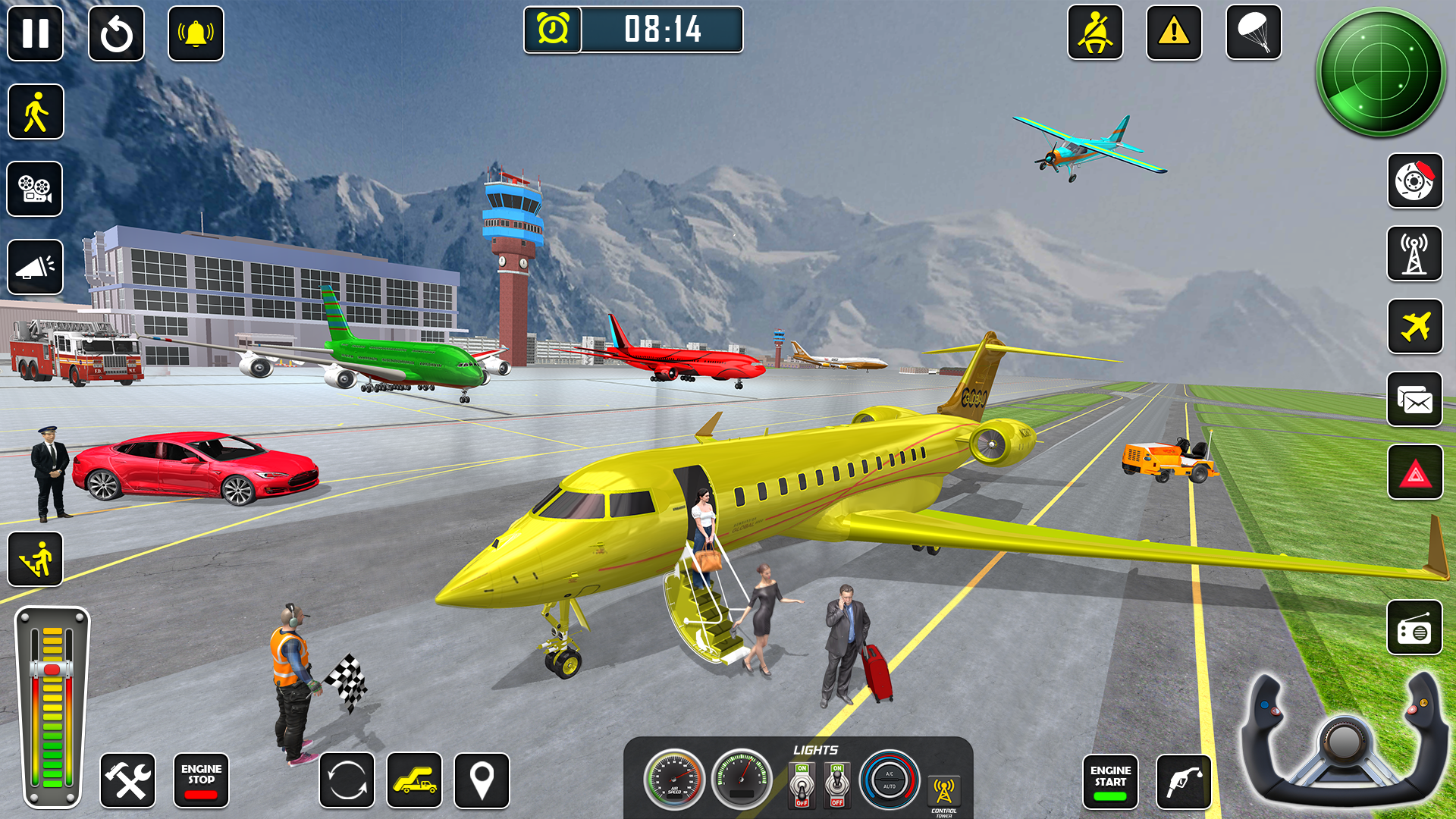 اسکرین شات 2 برنامه Airplane Pilot Simulator Game