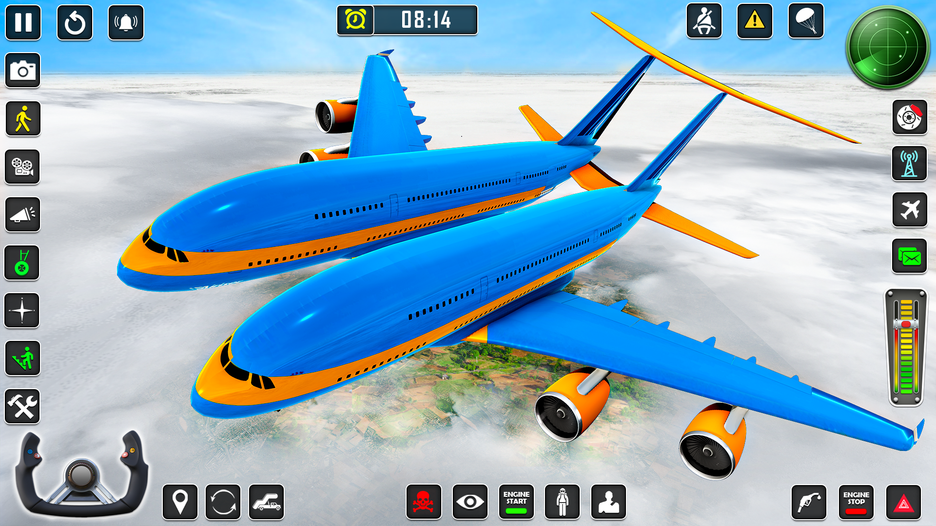 اسکرین شات 1 برنامه Airplane Pilot Simulator Game
