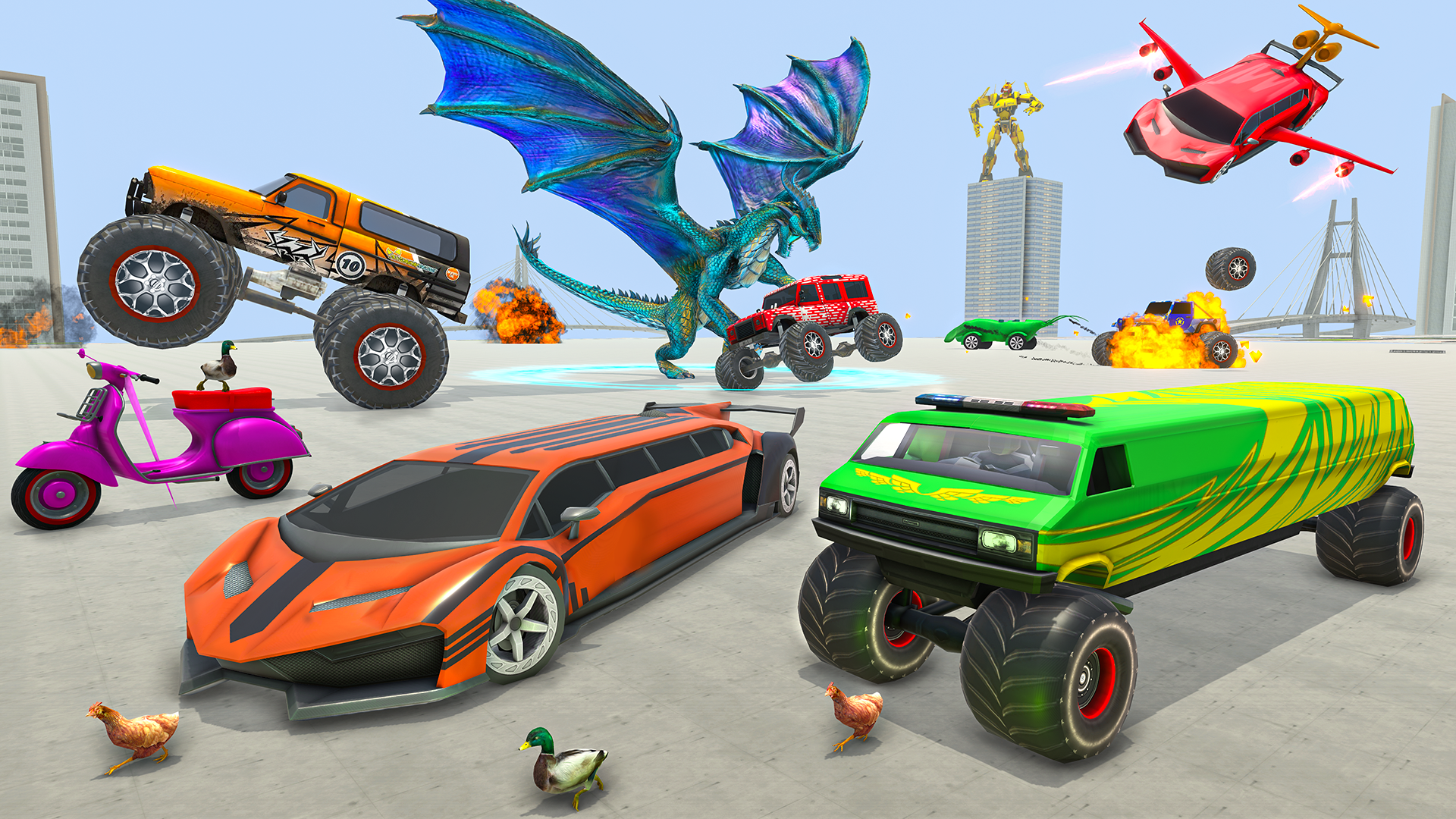اسکرین شات 6 برنامه Army Robot Car Game:Robot Game