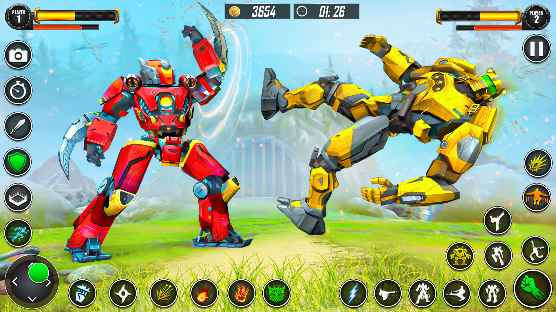 اسکرین شات 2 برنامه Kung Fu Karate Robot Fighting