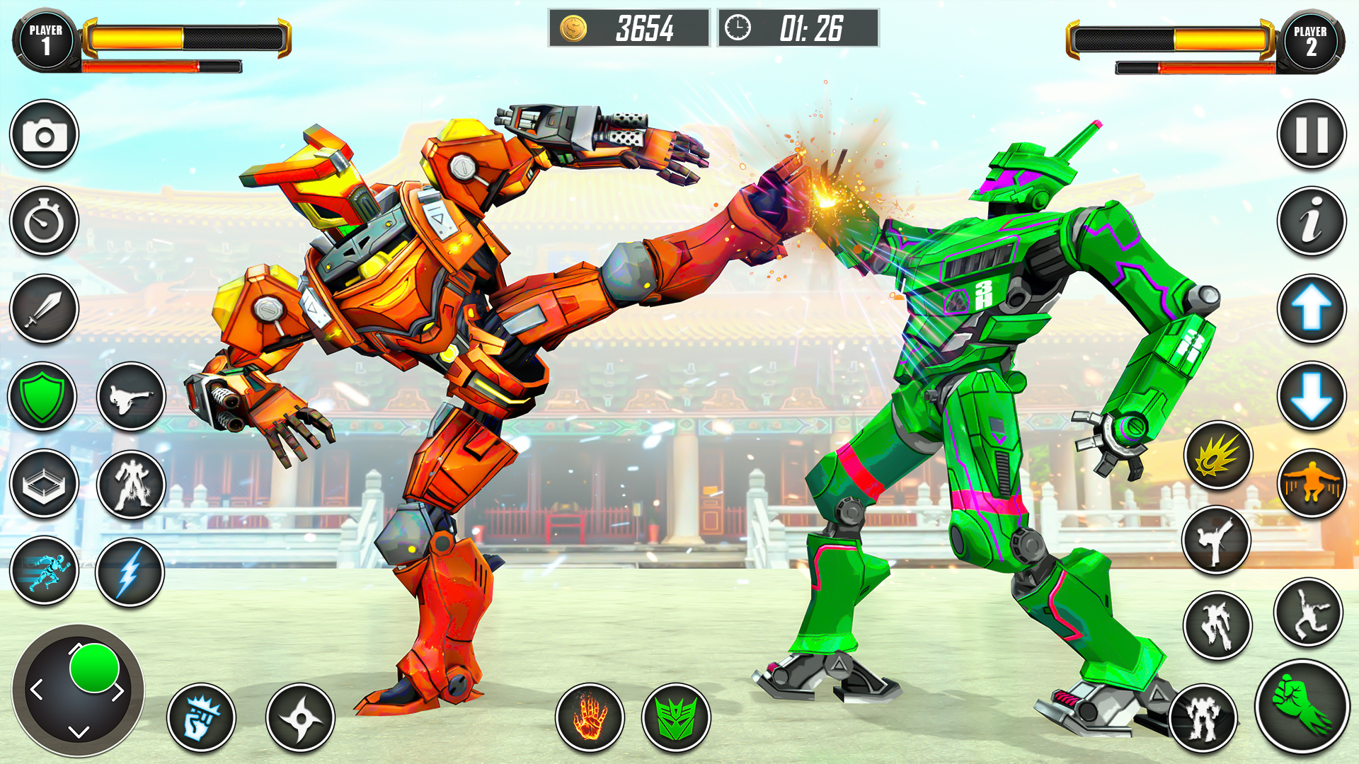 اسکرین شات 7 برنامه Kung Fu Karate Robot Fighting