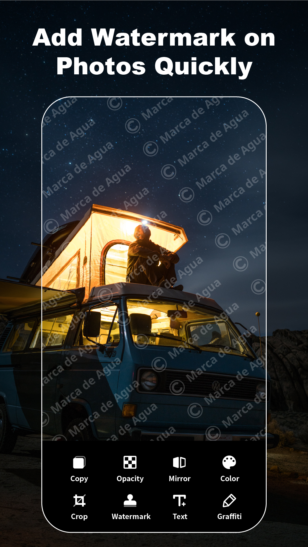 اسکرین شات 1 برنامه Add Text Watermark to Photos