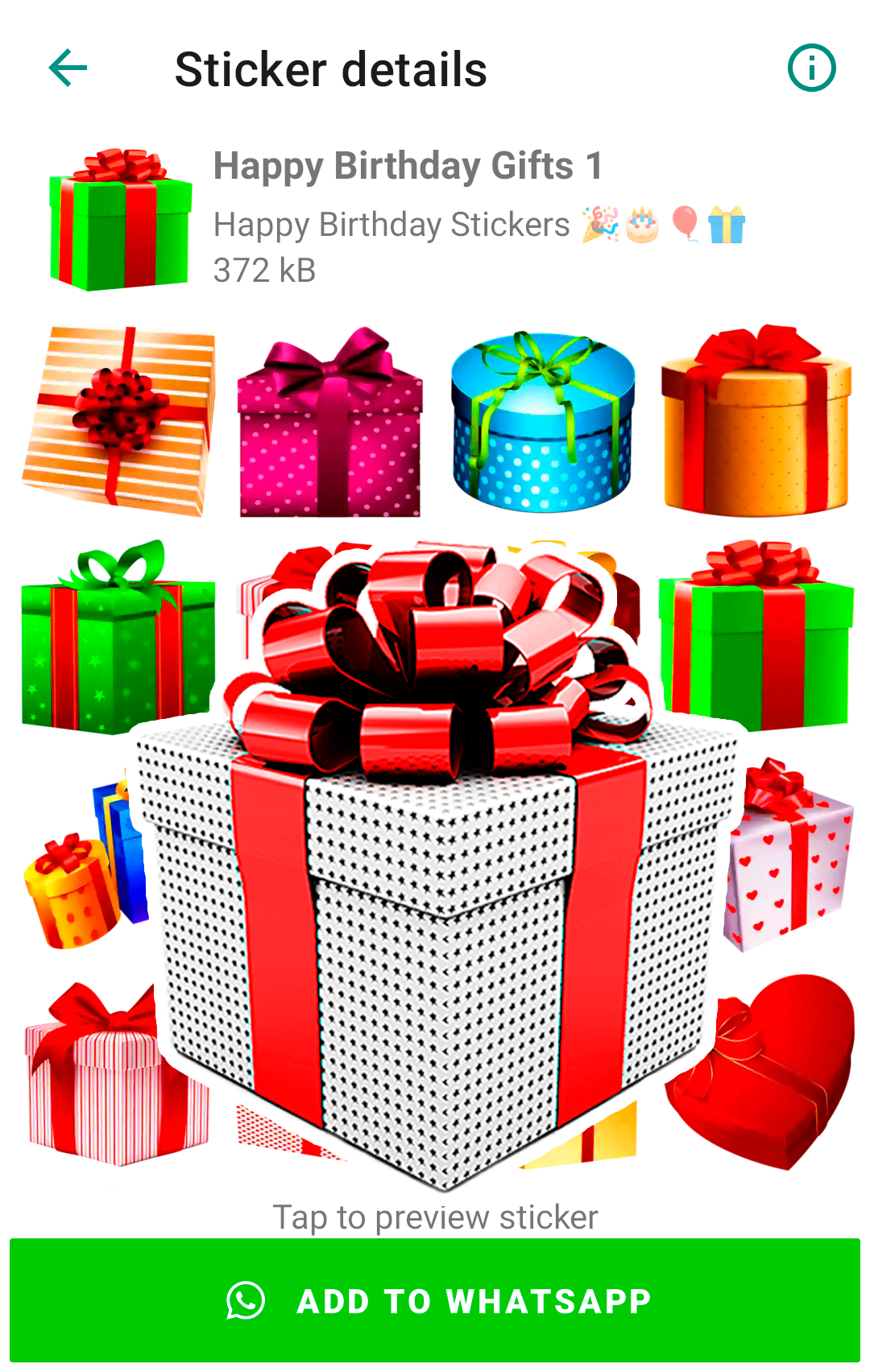اسکرین شات 4 برنامه Happy Birthday Stickers