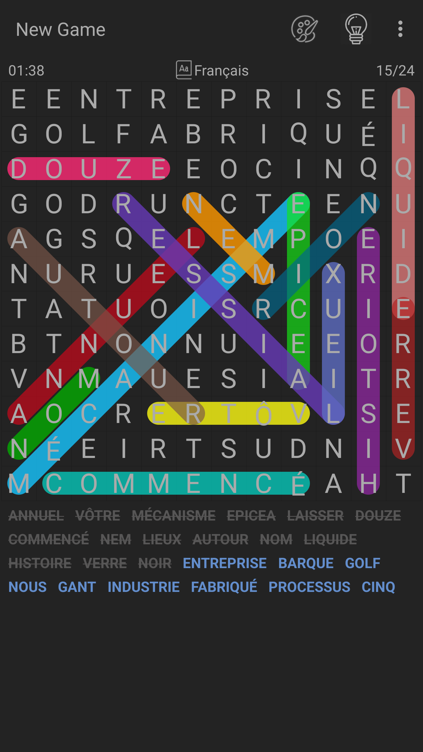 اسکرین شات 3 بازی Word Search Puzzle - Word Find