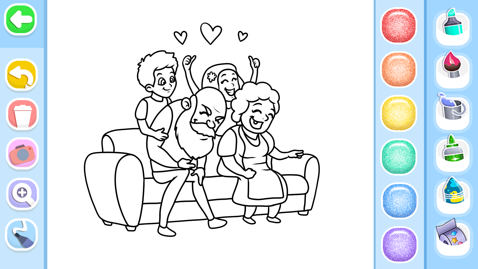 اسکرین شات 7 برنامه Family Love Coloring Book