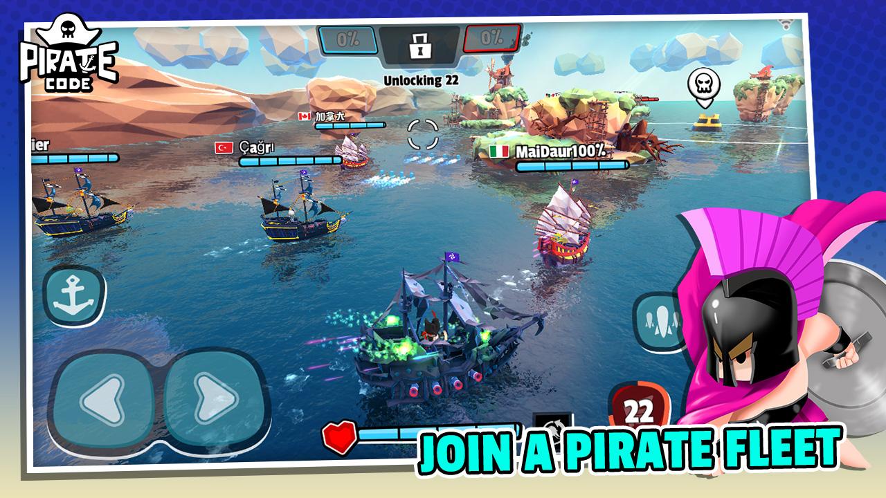 اسکرین شات 2 بازی Pirate Code - PVP Sea Battles