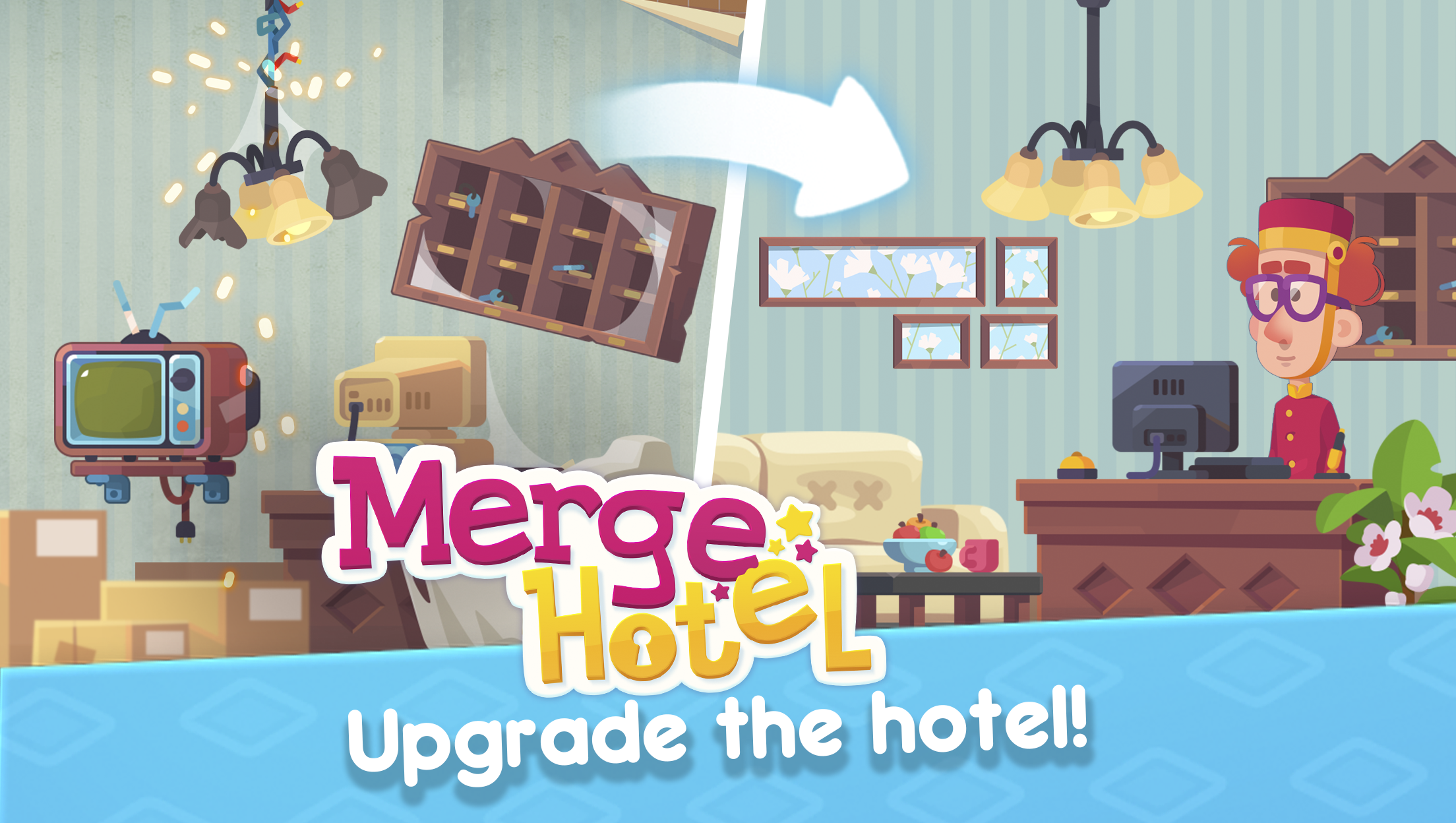 اسکرین شات 5 بازی Merge Hotel: Family Puzzles