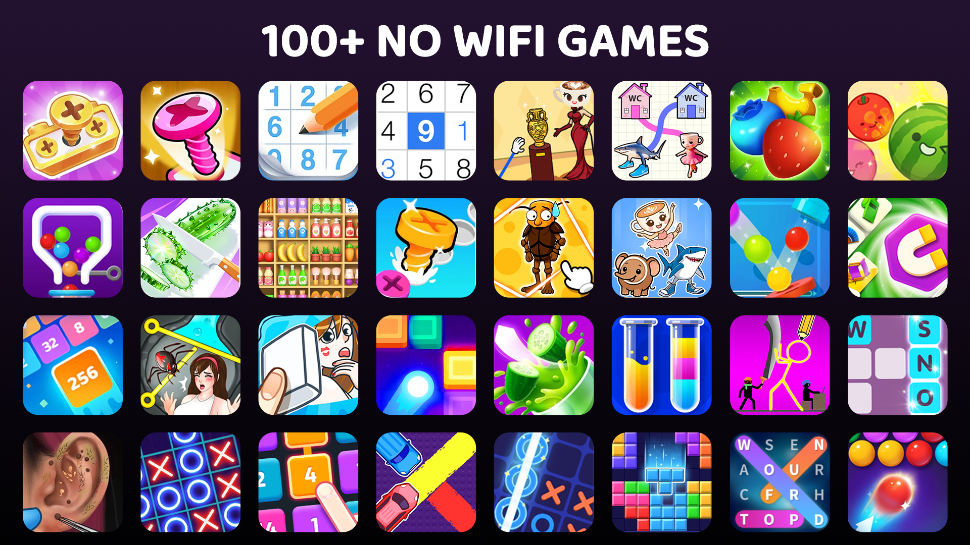 اسکرین شات 1 بازی NoWiFi Mini Games: Calm&Relax