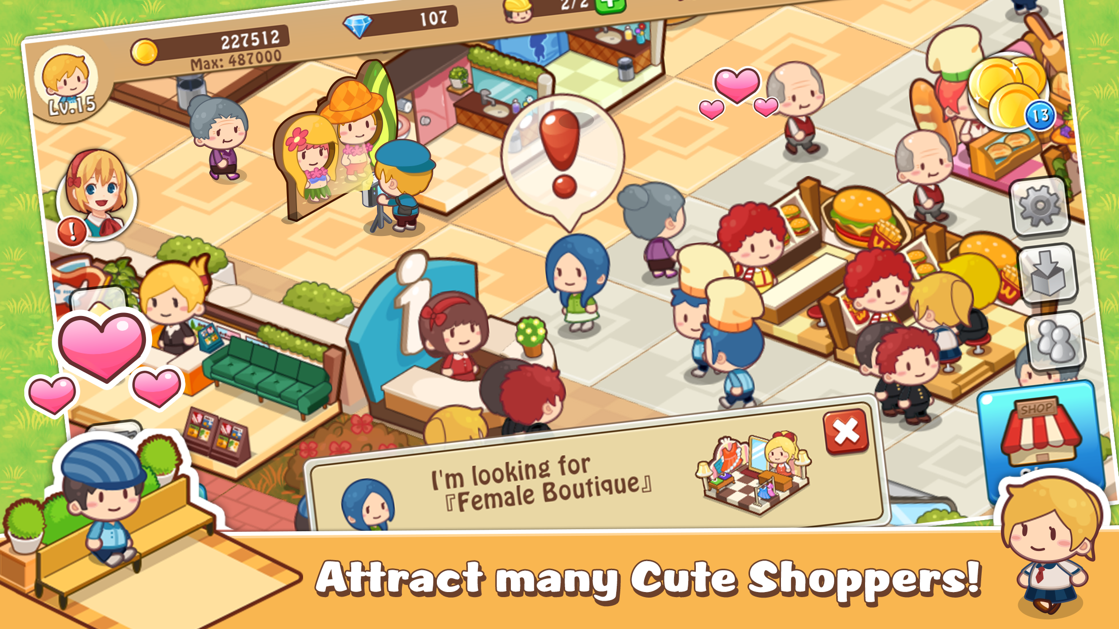 اسکرین شات 3 بازی Happy Mall Story: Sim Game