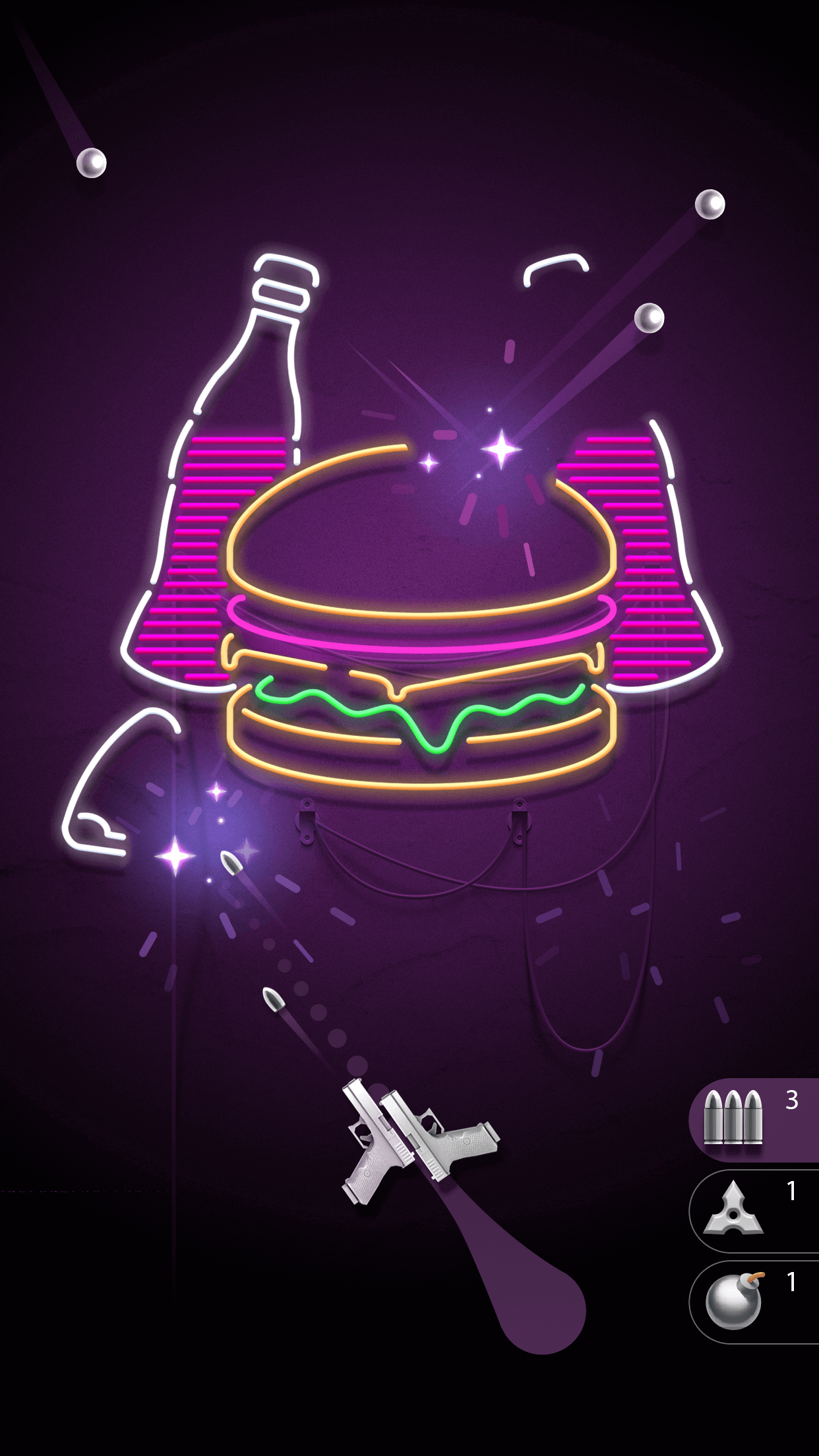 اسکرین شات 1 بازی Hit the Light - Neon Shooter