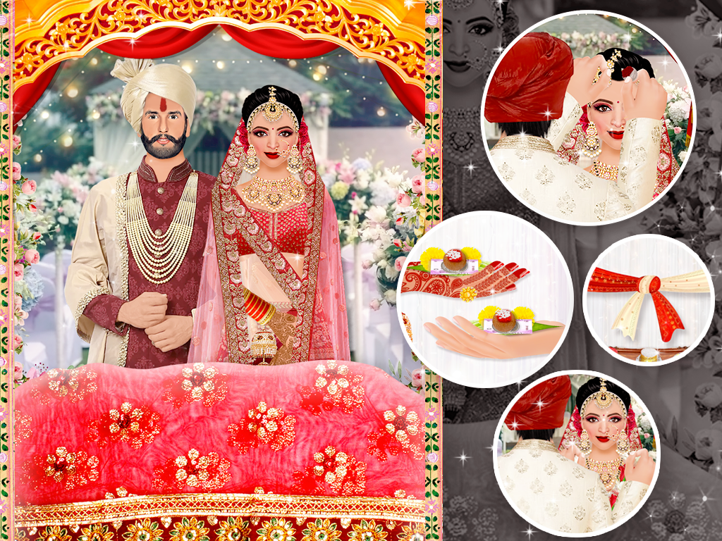 اسکرین شات 2 برنامه Indian Princess Wedding Games