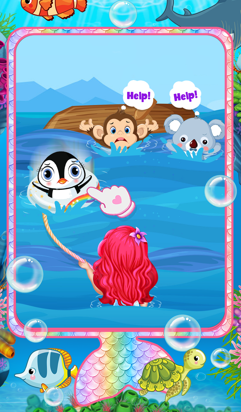اسکرین شات 1 بازی Princess Mermaid Phone