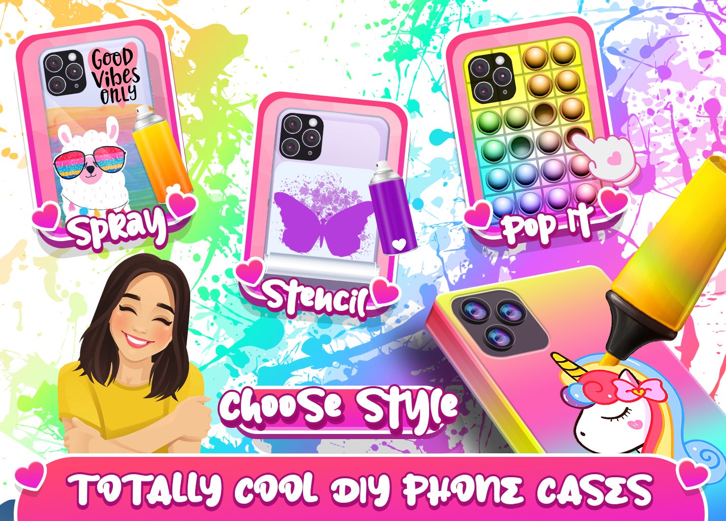 اسکرین شات 3 بازی DIY Mobile Phone Case Makeover