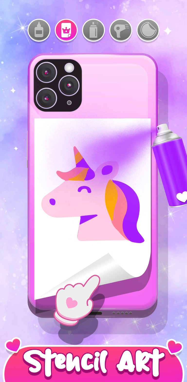اسکرین شات 1 بازی DIY Mobile Phone Case Makeover