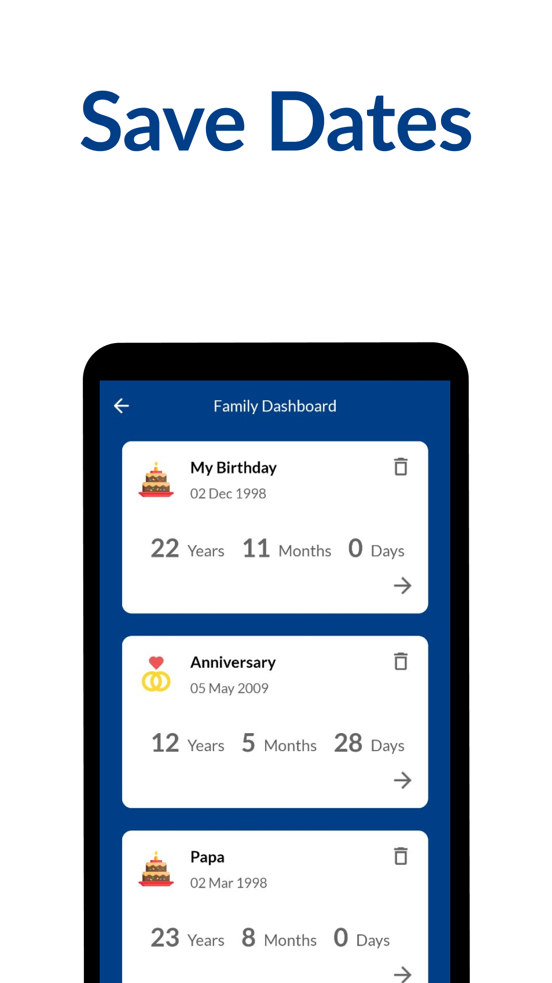 اسکرین شات برنامه Age Calculator: Date of Birth 4