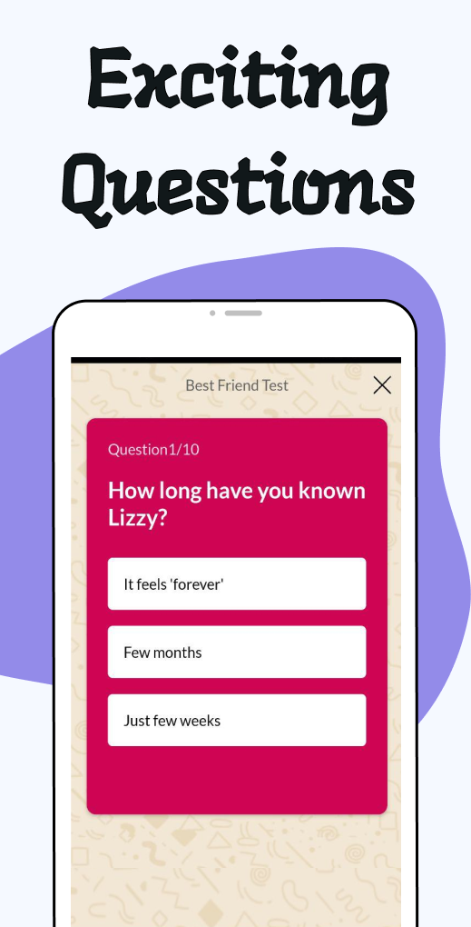 اسکرین شات برنامه BFF Test: Quiz Your Friends 6