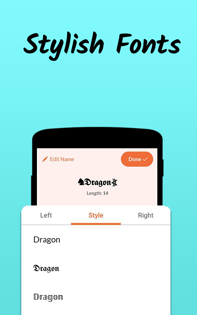 اسکرین شات برنامه Nickname Fire: Nickfinder App 2
