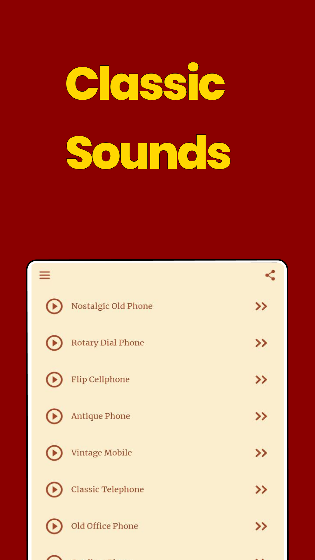اسکرین شات برنامه Old Phone Ringtones for Calls 4