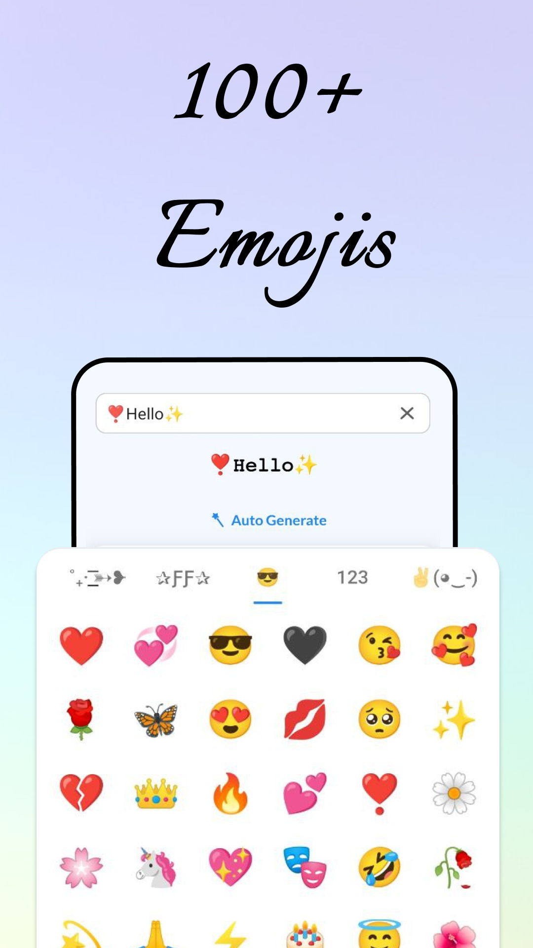 اسکرین شات 3 برنامه متن شیک- هنر سبک نامه فانتزی