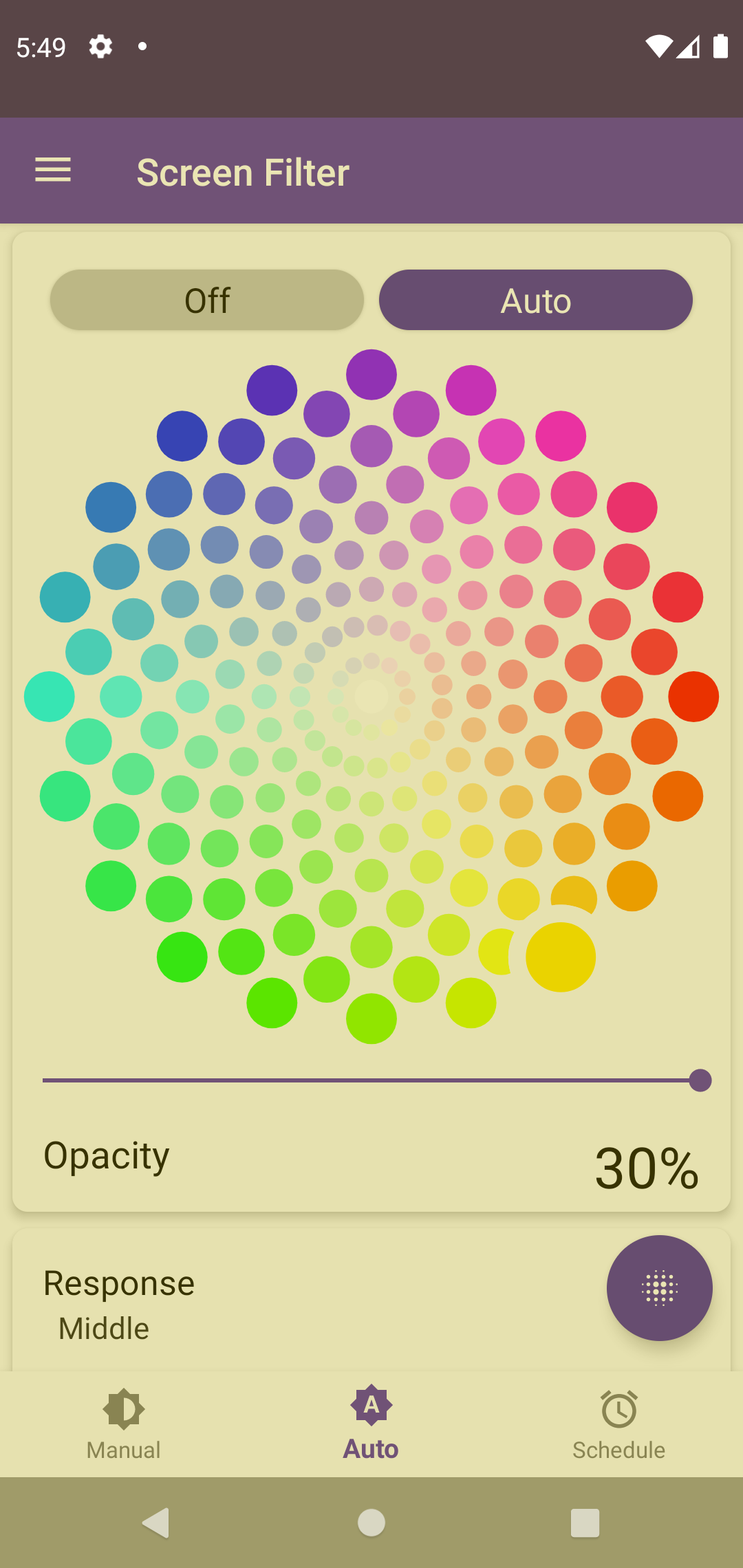 اسکرین شات 3 برنامه Screen Color Filter