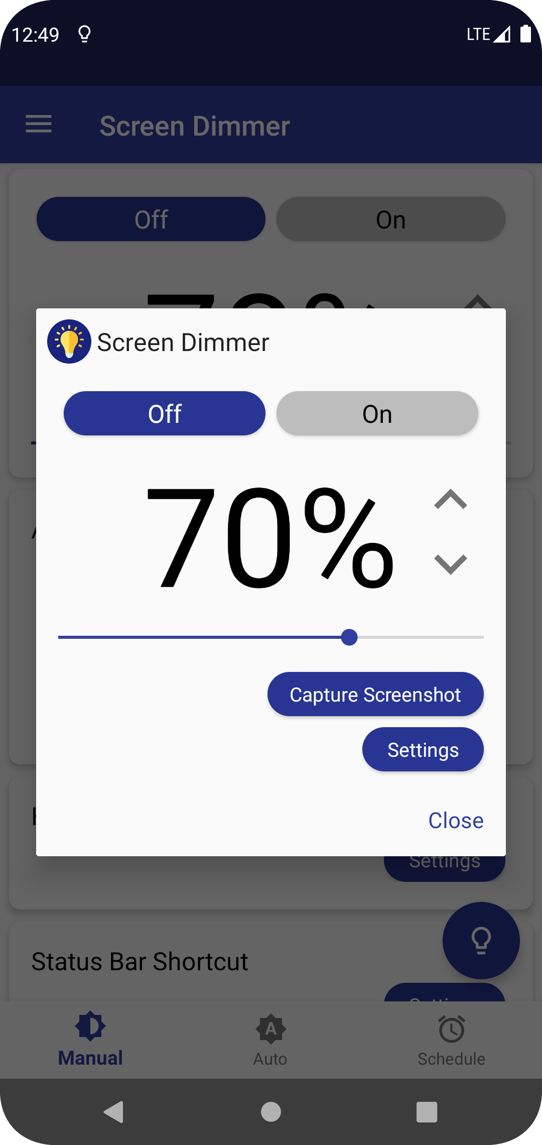 اسکرین شات 8 برنامه Auto Screen Dimmer