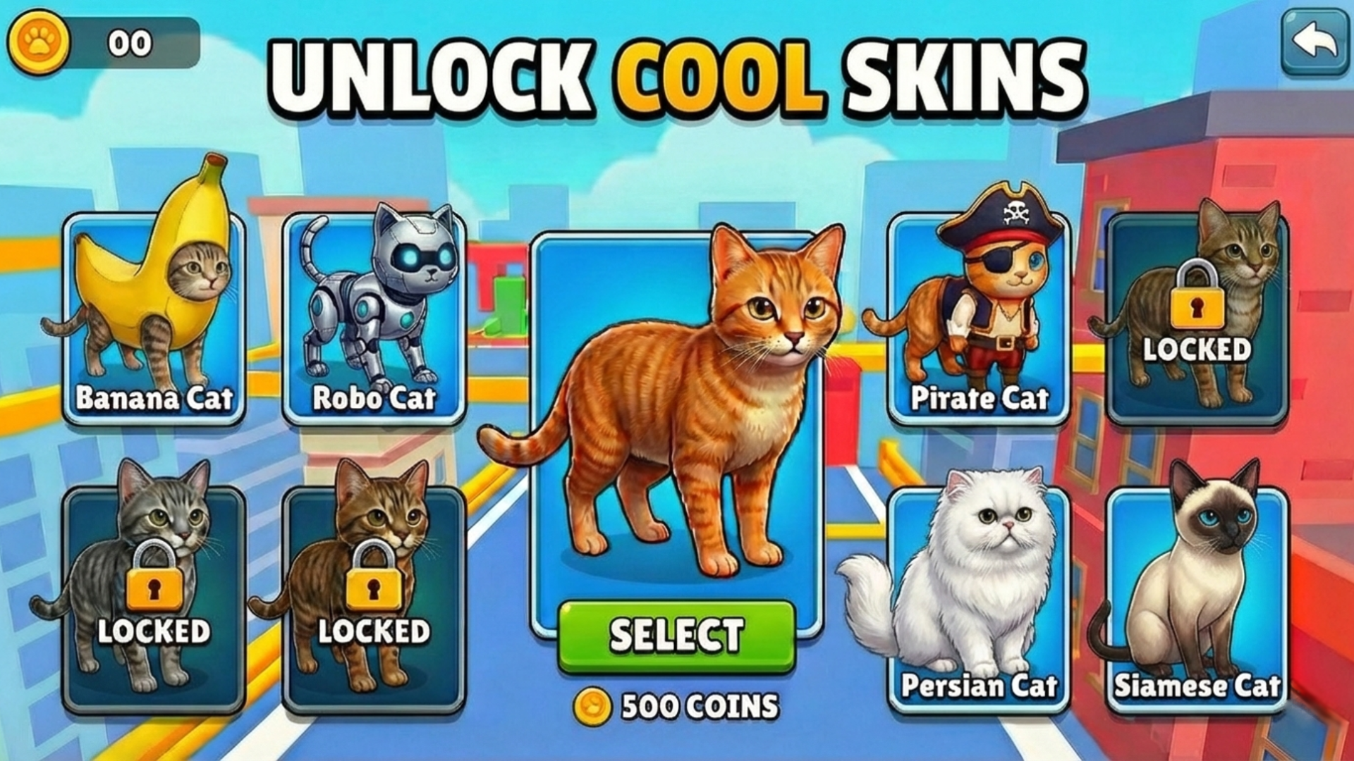 اسکرین شات 3 بازی Cat Parkour Game 3D Cat Games