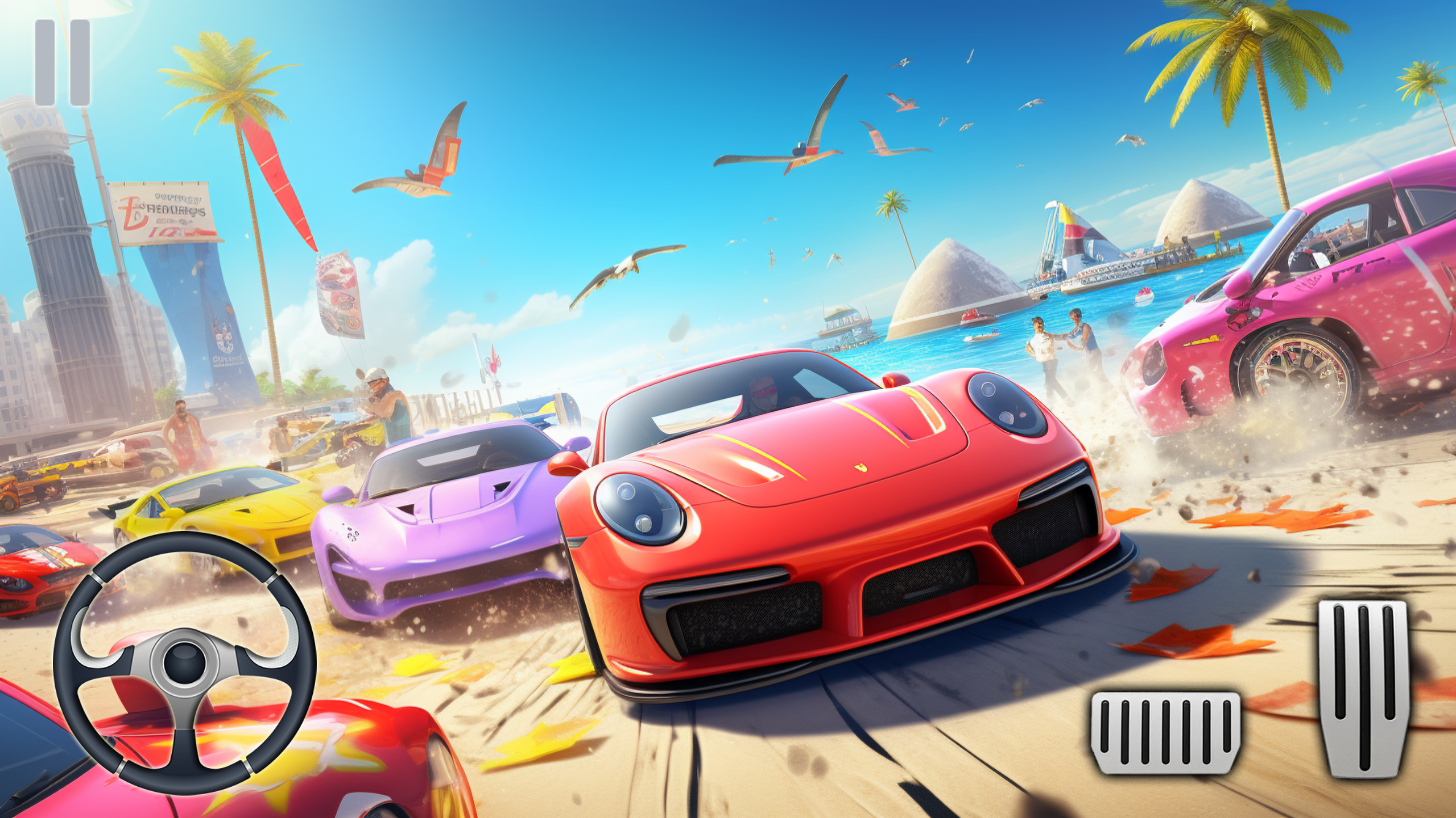 اسکرین شات 2 بازی Ultimate Car Stunt Driving 3D
