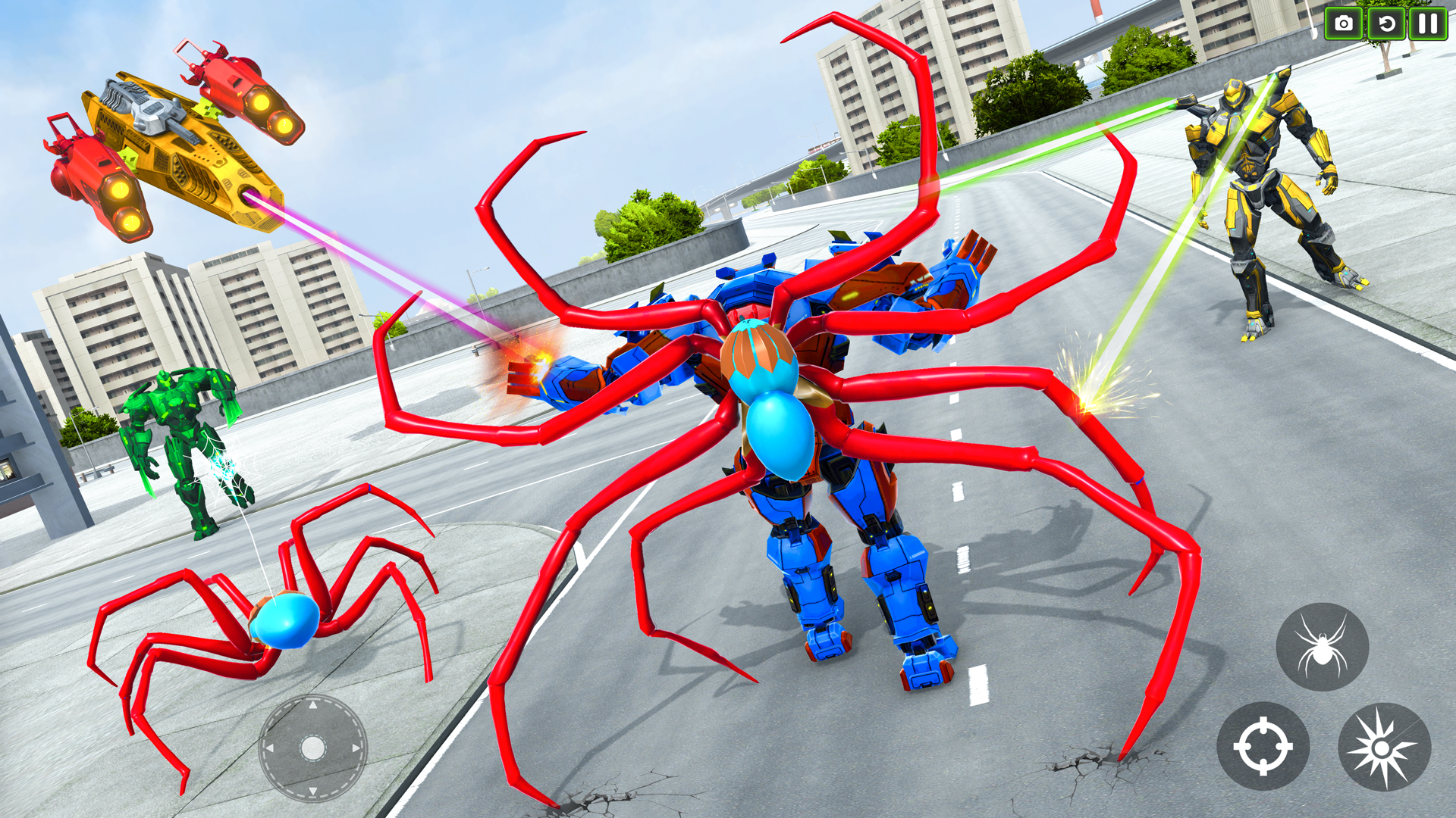 اسکرین شات 2 بازی Spider Robot Game: Spider Hero