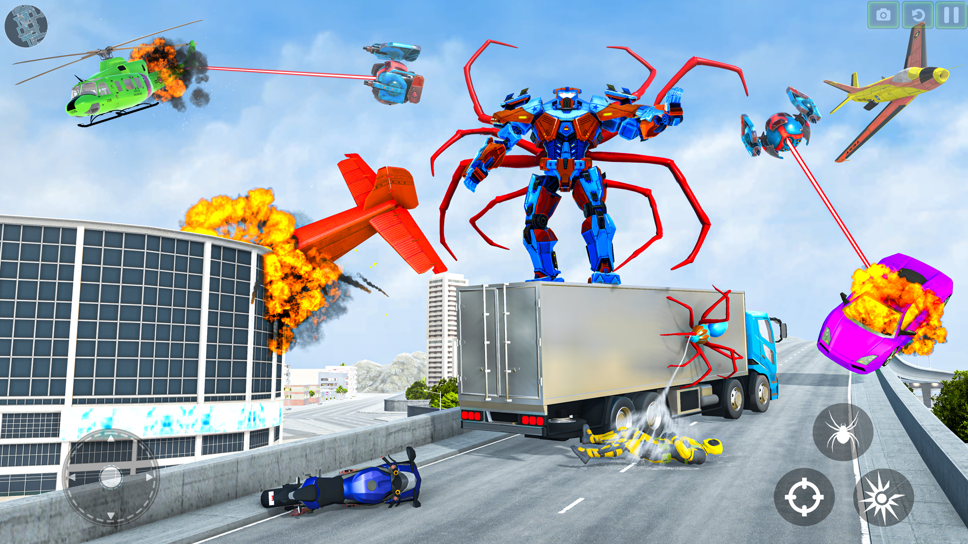 اسکرین شات 3 بازی Spider Robot Game: Spider Hero