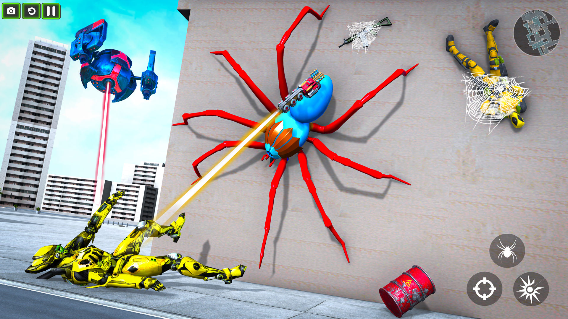 اسکرین شات 1 بازی Spider Robot Game: Spider Hero