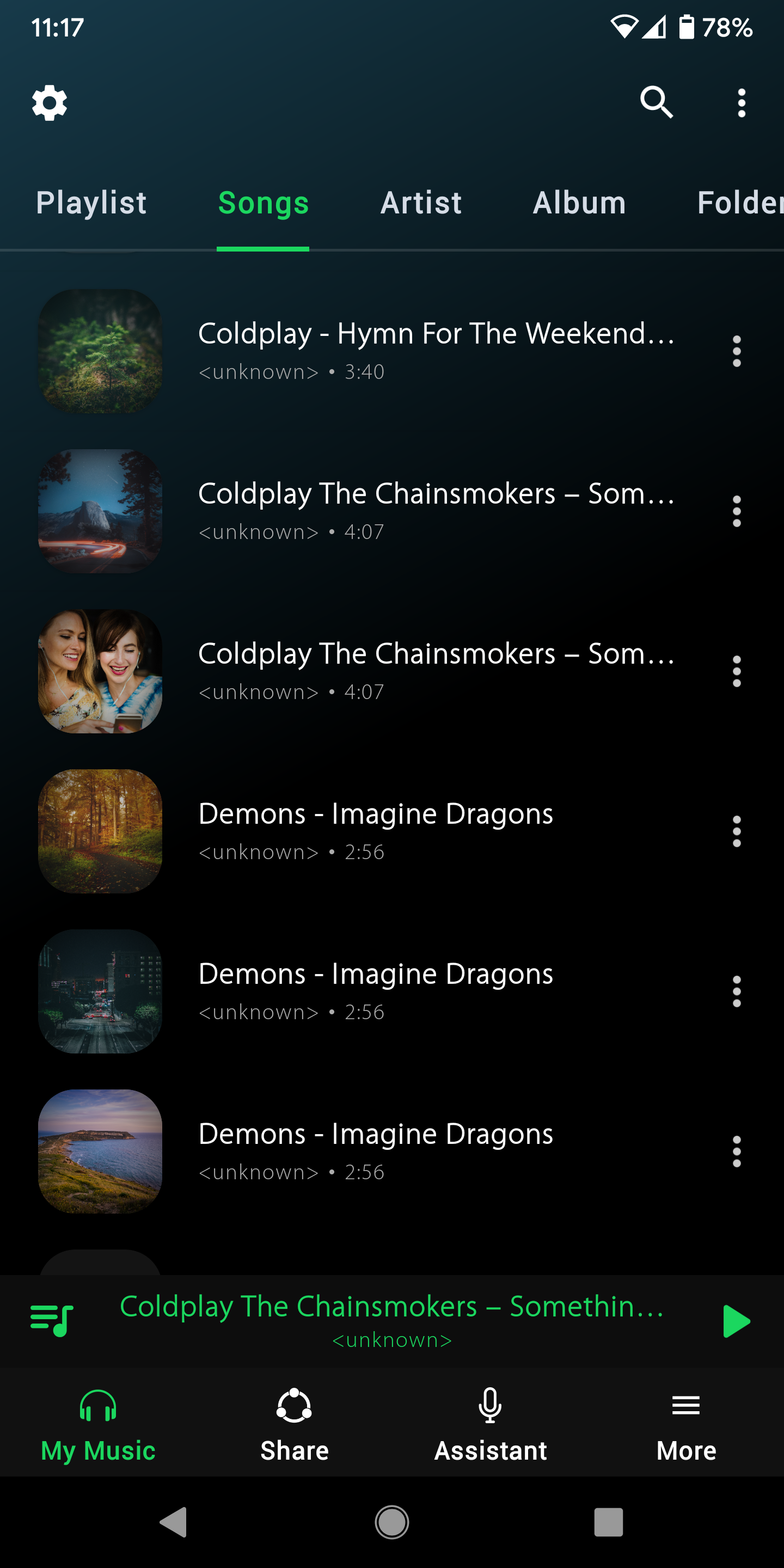 اسکرین شات 2 برنامه Music Player - Hash Player