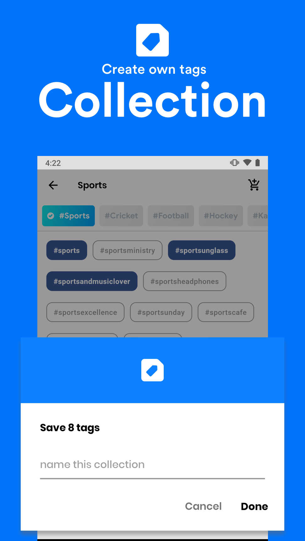 اسکرین شات 4 برنامه Hashtags for IG