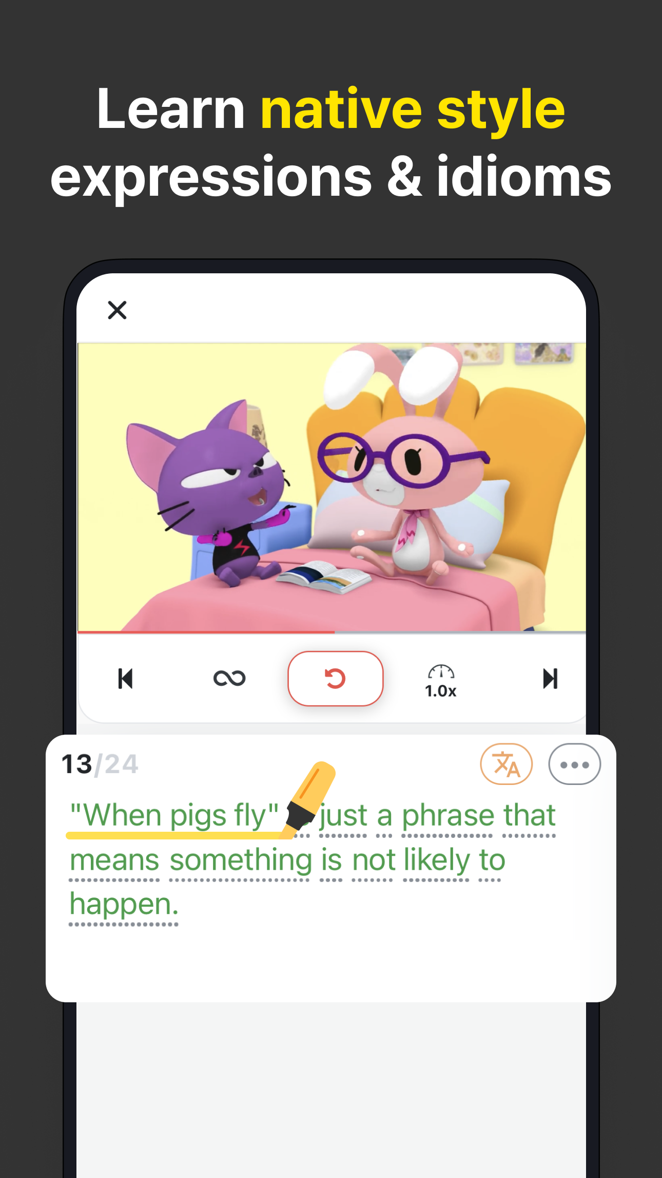 اسکرین شات 6 برنامه English Listening with RedKiwi