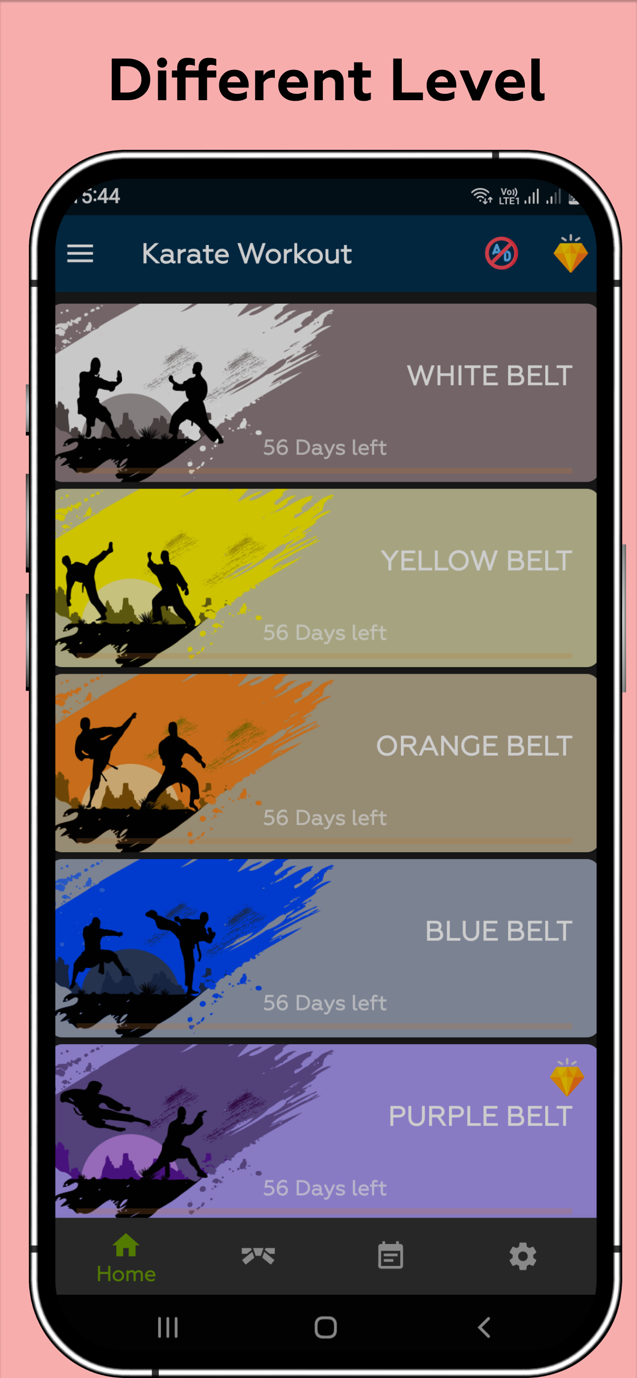 اسکرین شات 2 برنامه Karate Workout At Home