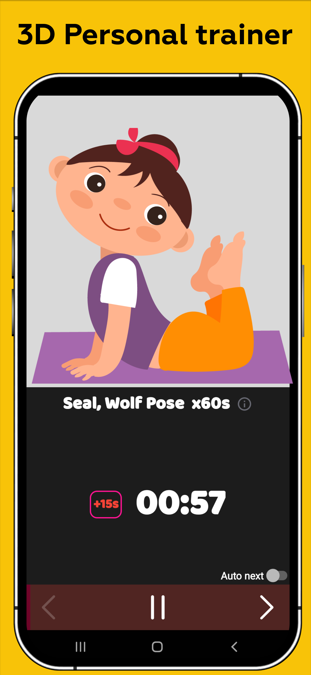اسکرین شات 3 برنامه Yoga For Kids - Grow Taller